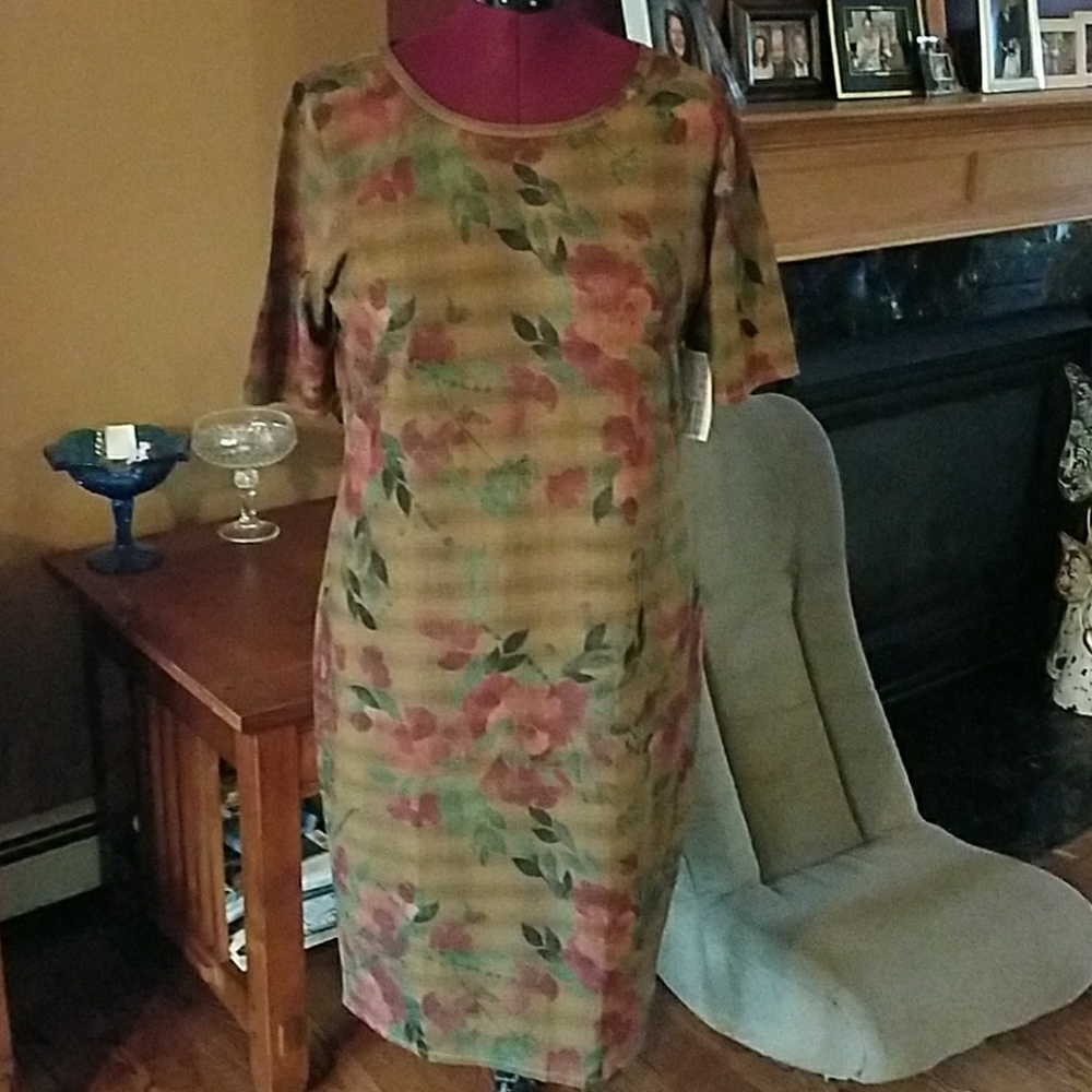Nwt Lularoe Julia Plus Size Floral Dress
